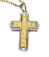 Collana Arcadia Sacro in Argento Cubic Zirconia CR29 CROCE